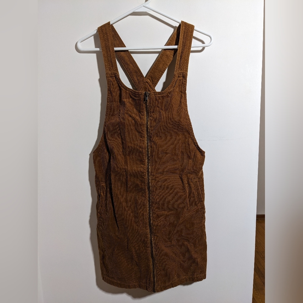 F21 Corduroy Overall Dress